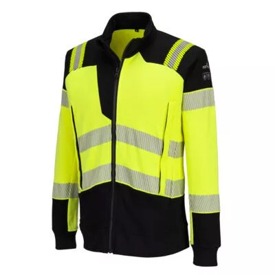 PW3 Modaflame Knit Hi-Vis FR lángálló teljes cipzáras pulóver