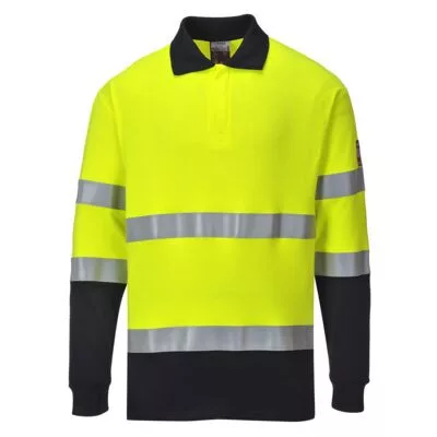 Lángálló antisztatikus kéttónusú hosszú ujjú pólóing