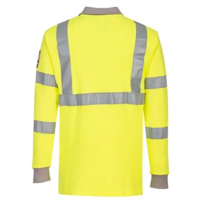 Lángálló antisztatikus jól láthatósági hosszú ujjú pólóing