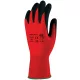 MÁRTOTT FEKETE LATEX, PIROS TEXTIL KÉZHÁTTAL_10 (csgt)