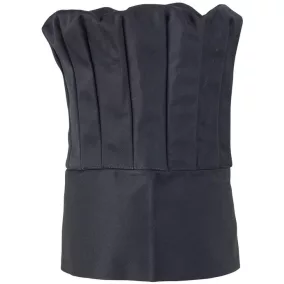 SÉFSAPKA MAGAS FEKETE