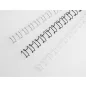   Spirál, fém, 2:1, 6 mm, 55 lap, GBC "MultiBind 21", fehér