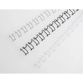   Spirál, fém, 2:1, 12 mm, 100 lap, GBC "MultiBind 21",  fekete