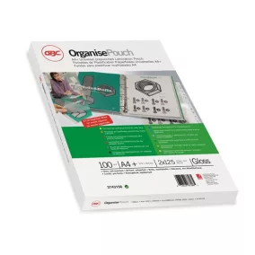   Meleglamináló fólia, 125 mikron, A4, fényes, lefűzhető, GBC