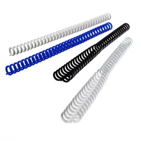   Spirál, műanyag, 8 mm, 45 lap, GBC "ClickBind", fekete