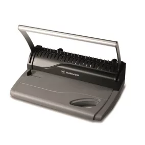   Spirálozógép, fém és műanyag spirálkötéshez, manuális, 125 lap, GBC "MultiBind 208"