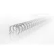Spirál, fém, 3:1, 8 mm, 70 lap, GBC "WireBind", ezüst