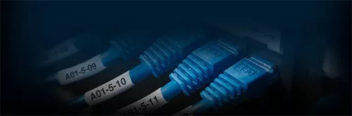 Zsugorcső, feliratozógéphez, 19 mm x 1,5 m, DYMO "Rhino", fehér-fekete