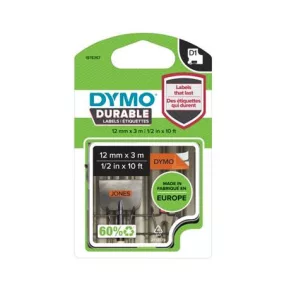   Feliratozógép szalag, 12 mm x 3 m, tartós, DYMO "D1", narancssárga-fekete
