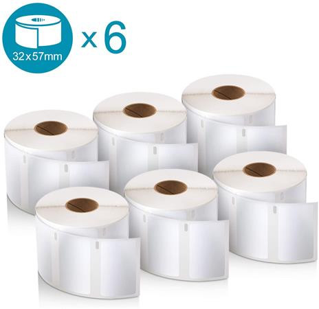 Etikett, LW nyomtatóhoz, eltávolítható, 32x57 mm, 1000 db etikett, DYMO