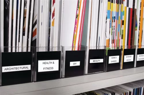 Feliratozógép szalag készlet, 9 mm x 7 m, DYMO "D1", fehér-fekete