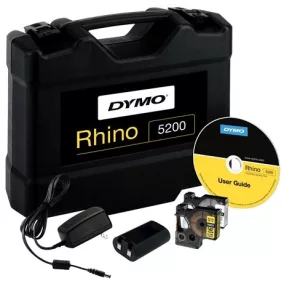   Elektromos feliratozógép, DYMO "Rhino 5200" készlet táskában