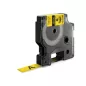   Zsugorcső, feliratozógéphez, 12 mm x 1,5 m, DYMO "Rhino", sárga-fekete
