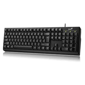   Billentyűzet, vezetékes, 12 funkciógomb, USB, GENIUS "Smart KB-100", fekete