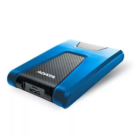 2,5" HDD (merevlemez), 2TB, USB 3.2 Gen1, ütésálló, ADATA "HD650", kék