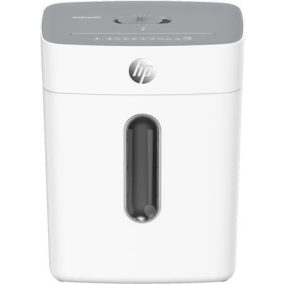   Iratmegsemmisítő, konfetti, 8 lap, HP "Oneshred 8CC", világosszürke