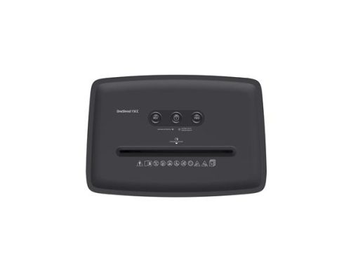 Iratmegsemmisítő, konfetti, 15 lap, HP "Oneshred 15CC", világosszürke