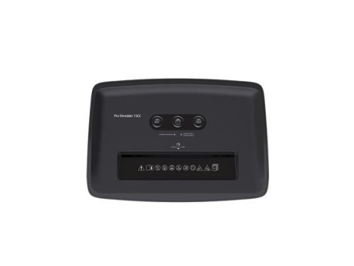 Iratmegsemmisítő, konfetti, 15 lap, HP "Pro Shredder 15CC", sötétszürke