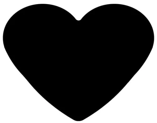 Mintalyukasztó, 25 mm, szív