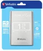 2,5" HDD (merevlemez), 1TB, USB 3.0, VERBATIM, ezüst