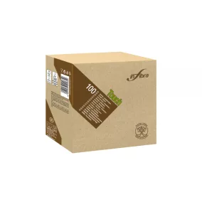   Infibra Szalvéta Madre Terra 2 rétegű 33x33cm barna 100% eco