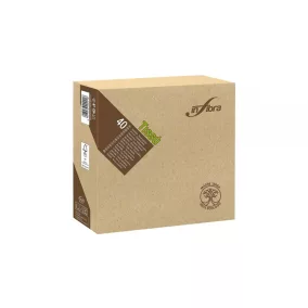   Infibra Szalvéta Madre Terra 2 rétegű 38x38cm barna 100% eco 40 lap/csomag