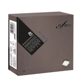   Infibra Szalvéta 38x38cm Csokoládébarna 2 réteg 40 lap/csomag 