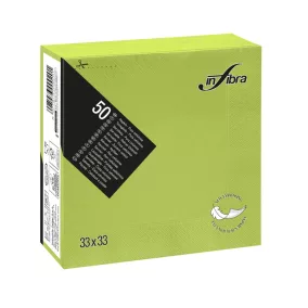 Infibra Szalvéta 33x33cm almazöld 2 réteg 50 lap/csomag 