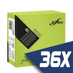   Infibra Szalvéta 38x38cm Almazöld 2 réteg 40 lap/csomag (36 csomag)