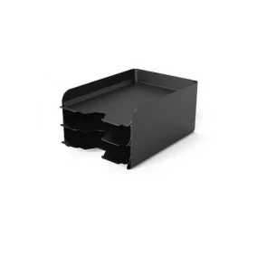 Irattálca, fém, 3 részes, ALBA, fekete