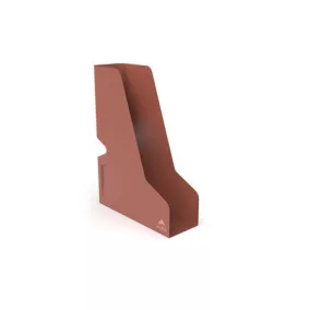 Iratpapucs, fém, 85 mm, ALBA, terrakotta