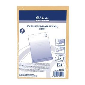   Redős-talpas tasak csomag, TC4, szilikonos, 40 mm talp, VICTORIA PAPER, barna kraft