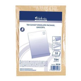   Redős-talpas tasak csomag, TB4, szilikonos, 50 mm talp, VICTORIA PAPER, barna gascofil