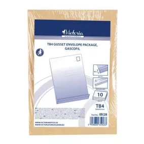   Redős-talpas tasak csomag, TB4, szilikonos, 50 mm talp, VICTORIA PAPER, barna gascofil