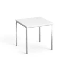   Általános asztal fémlábbal, 75x75 cm, MAYAH "Freedom SV-37", fehér