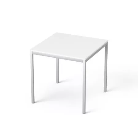 Általános asztal fémlábbal, 75x75 cm, MAYAH "Freedom SV-37", fehér