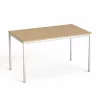 Általános asztal fémlábbal, 75x130 cm, MAYAH "Freedom SV-38", kőris