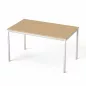   Általános asztal fémlábbal, 75x130 cm, MAYAH "Freedom SV-38", kőris