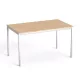 Általános asztal fémlábbal, 75x130 cm, MAYAH "Freedom SV-38",  tölgy