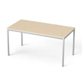   Általános asztal fémlábbal, 75x150 cm, MAYAH "Freedom SV-39", juhar