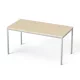 Általános asztal fémlábbal, 75x150 cm, MAYAH "Freedom SV-39", juhar