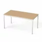   Általános asztal fémlábbal, 75x150 cm, MAYAH "Freedom SV-39", kőris