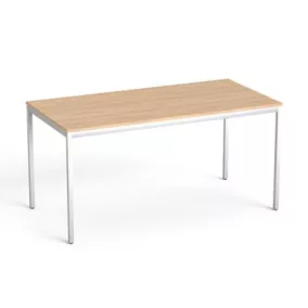   Általános asztal fémlábbal, 75x150 cm, MAYAH "Freedom SV-39",  tölgy
