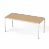 Általános asztal fémlábbal, 75x170 cm, MAYAH "Freedom SV-40", kőris