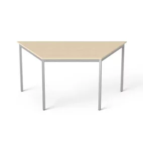   Általános asztal fémlábbal, trapéz alakú, 75x150/75 cm, MAYAH "Freedom SV-41", juhar