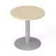 Tárgyalóasztal, kör, szürke fémlábbal, O 60 cm, MAYAH "Freedom SV-57", juhar