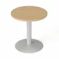   Tárgyalóasztal, kör, szürke fémlábbal, O 60 cm, MAYAH "Freedom SV-57", kőris