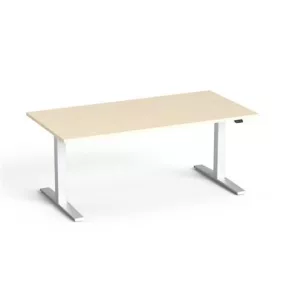   Állítható magasságú íróasztal, 160x80 cm, MAYAH "Freedom SV-303", juhar