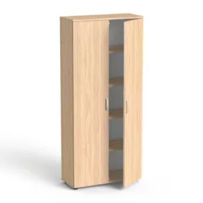   Szekrény, 5 rendező magas, kétajtós, polcokkal, MAYAH "Freedom SV-01",  tölgy