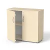 Szekrény, 2 rendező magas, kétajtós, polcokkal, MAYAH "Freedom SV-10", juhar